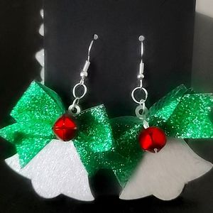 Wooden bell earrings